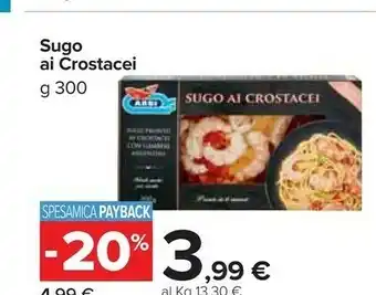 Carrefour Market Sugo ai rostacei offerta
