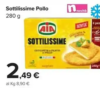 Carrefour Market Sottilissime di filetti di pollo 259 g(ml) offerta