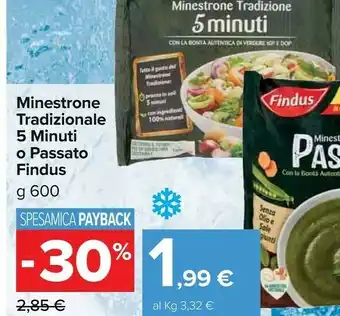 Carrefour Market Minestrone tradizione 5 minuti 600 g(ml) offerta