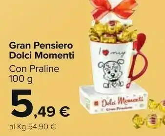 Carrefour Market Dolci momenti gran pensiero 100 g offerta