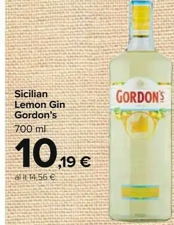 Sicilian lemon gin