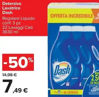 Carrefour Market Detersivo lavatrice regolare liquido 22 lavaggi offerta