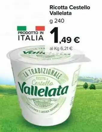 Carrefour Market Ricotta cestello 240 g offerta