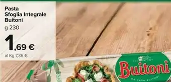 Carrefour Market Pasta sfoglia integrale offerta