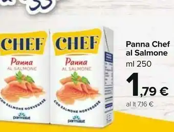 Carrefour Market Panna chef al salmone 250 ml offerta
