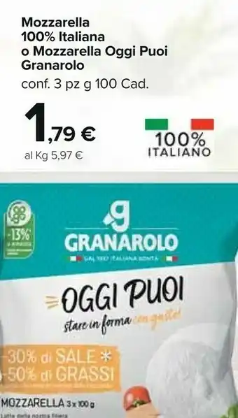 Carrefour Market Oggi puoi mozzarella 300 g(ml) offerta