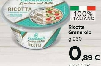 Carrefour Market Ricotta 250 g(ml) offerta