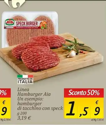 Carrefour Market Speck hamburger di tacchino con speck offerta