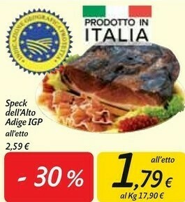 Carrefour Market Speck dell'alto adige igp offerta