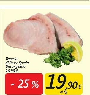 Carrefour Market Trancio di pesce spada decongelato offerta