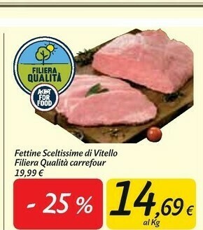 Carrefour Market Fettine sceltissime di vitello offerta