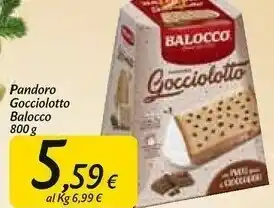 Carrefour Market Pandoro gocciolotto con gocce di cioccolato 800 g(ml) offerta