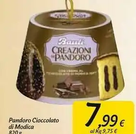 Carrefour Market Pandoro cioccolato di modica 820 g offerta