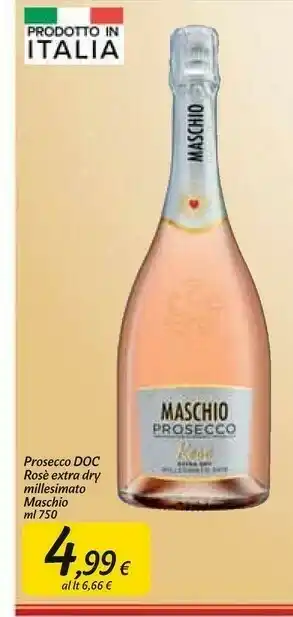 Carrefour Market Prosecco doc rosè extra dry offerta