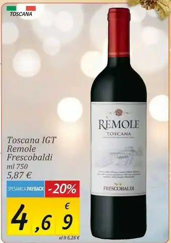 Carrefour Market Toscana igt remole ml 750 offerta