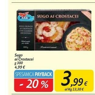 Carrefour Market Sugo ai crostacei offerta