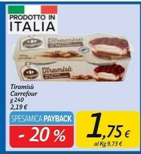 Carrefour tiramisu