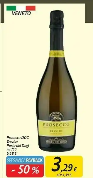 Carrefour Market Porta dei dogi prosecco doc treviso ml 750 offerta