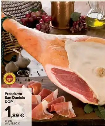 Carrefour Market Prosciutto dop offerta