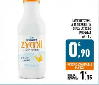Conad Zymil latte intero alta digeribilità senza lattosio uht 1000 g(ml) offerta
