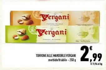 Conad Torrone alle mandorle offerta
