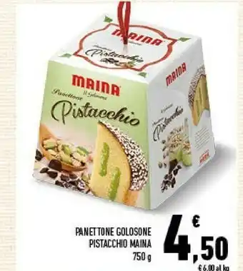 Conad Panettone golosone pistacchio offerta