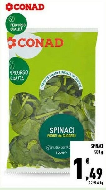 Conad Conad - spinaci offerta