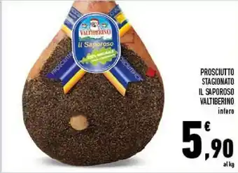 Conad Il saporoso valtiberino prosciutto stagionato offerta