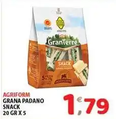 Mio Market Agriform grana padano snack offerta