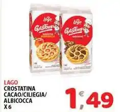 Mio Market Lago crostatina cacao/ciliegia/ albicocca x6 offerta