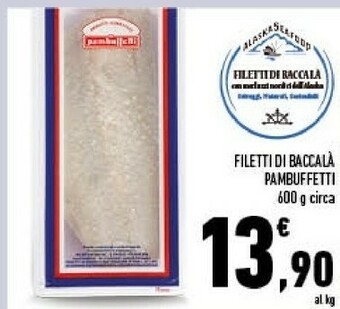 Conad Filetti di baccala offerta