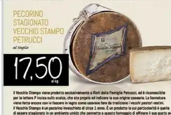 Conad Pecorino stagionato vecchio stampo offerta