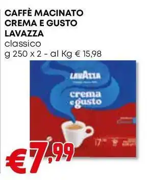 Borello Supermercati Caffè macinato crema e gusto LAVAZZA offerta