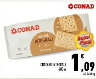Conad Conad - cracker integrali 400 g(ml) offerta