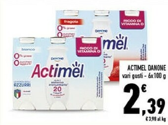 Conad Actimel bianco 600 g(ml) offerta