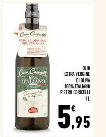 Conad Olio extra vergine di oliva 1000 g(ml) offerta