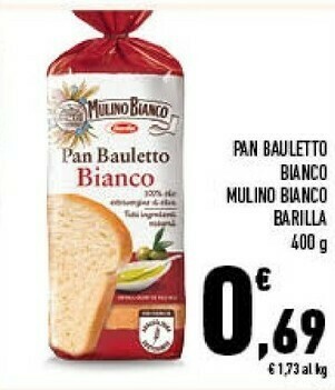 Conad Pan bauletto bianco 400 g(ml) offerta