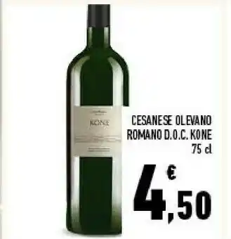 Conad Kone cesanese olevano romano doc offerta