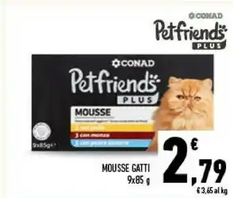Conad Mousse gatti offerta