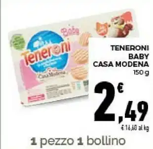 Conad Teneroni baby 150 g(ml) offerta