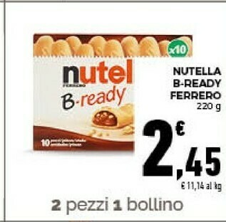 Conad Nutella b-ready offerta