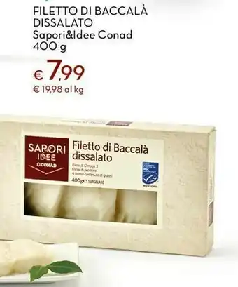 Conad Conad filetto di baccalà dissalato sapori&ldee offerta