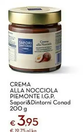 Conad Sapori & dintorni conad crema alla nocciola piemonte igp 200 g offerta