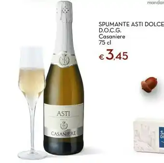 Conad Casaniere spumante asti dolce 750 ml offerta