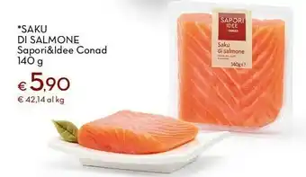 Conad Superstore Conad sapori & idee saku di salmone 140 g offerta