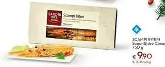 Sapori&ldee conad scampi interi