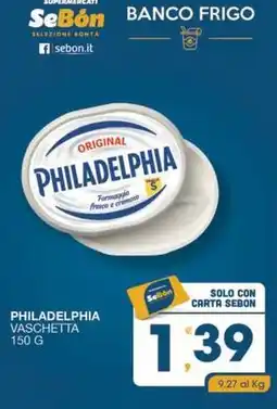 SeBón Supermercati Philadelphia vaschetta offerta