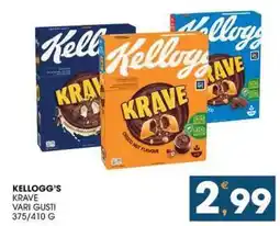SeBón Supermercati Kellogg's krave vari gusti offerta