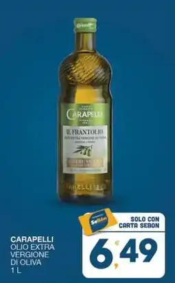 SeBón Supermercati Carapelli olio extra vergione di oliva offerta