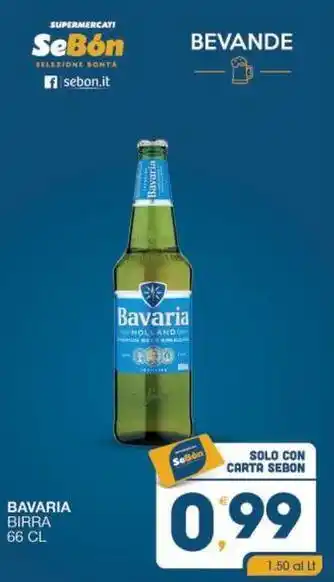 SeBón Supermercati Bavaria birra offerta